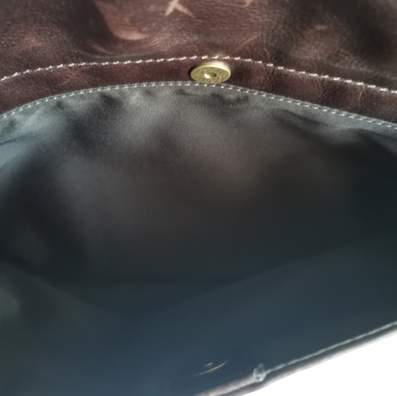 NWOT FOSSIL DISTRESSED LEATHER BRIEFCASE /MESSENGER BAG - Picture 8 of 12